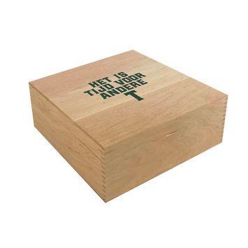 T-kist 9-vaks blank hout