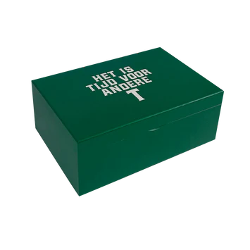  T-kist 6-vaks groen hout